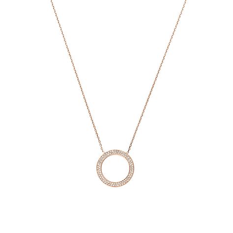 michael kors necklace rose gold circle|Michael Kors rose gold aviators.